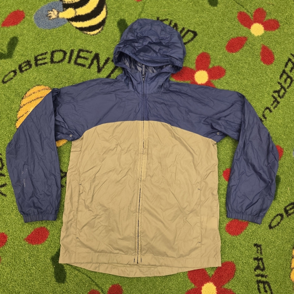 Land's End Kids Blue and Gray Raincoat Size Medium